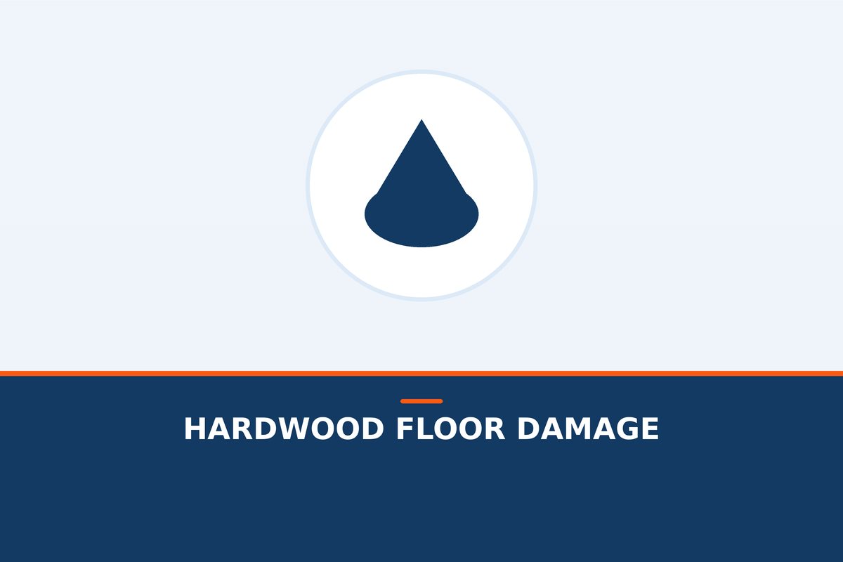 Wood floors cup and buckle fast. Specialized drying can save them if you move quickly.